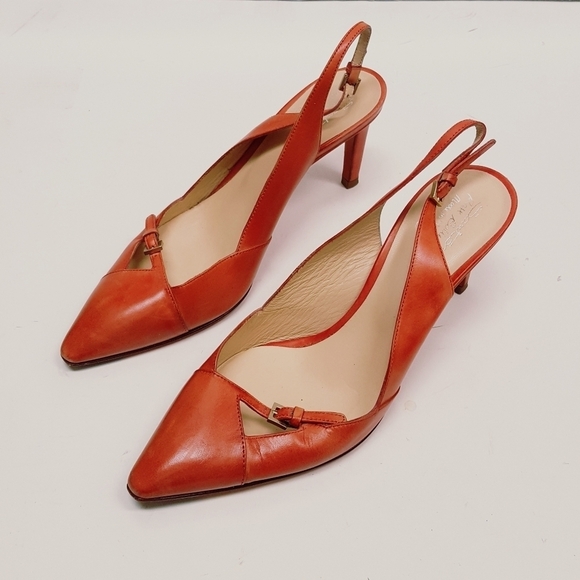 Santoni leather heels